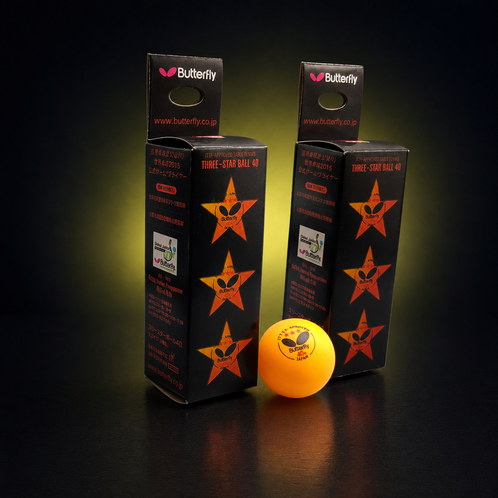 Butterfly 3-Star 40+ Table Tennis Balls (Pack of 3)