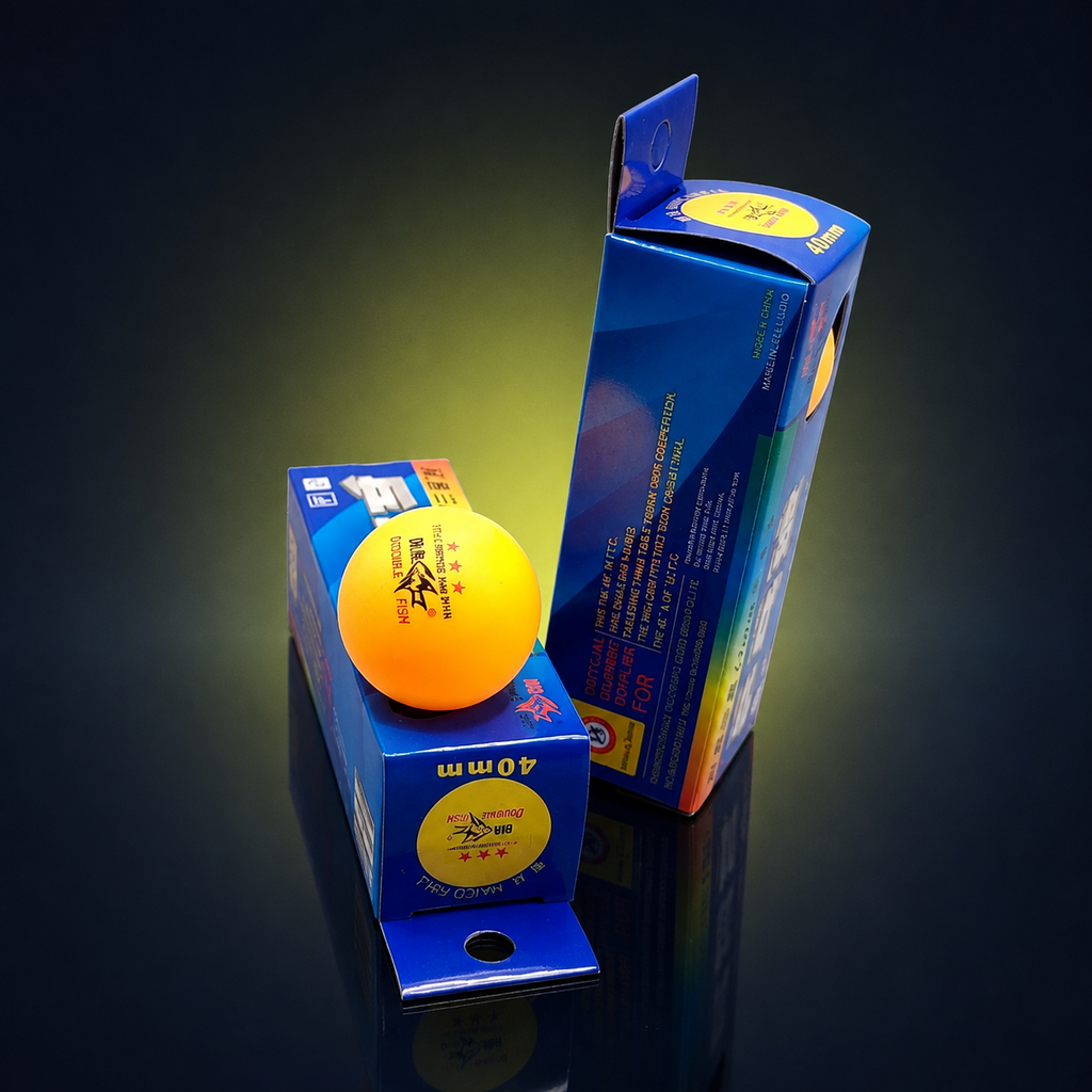 Double Fish 3-Star 40mm Table Tennis Balls (Pack of 3)