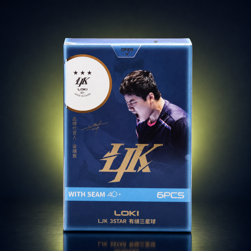 LOKI LJK 3-Star 40+ Table Tennis Balls (Pack of 6)