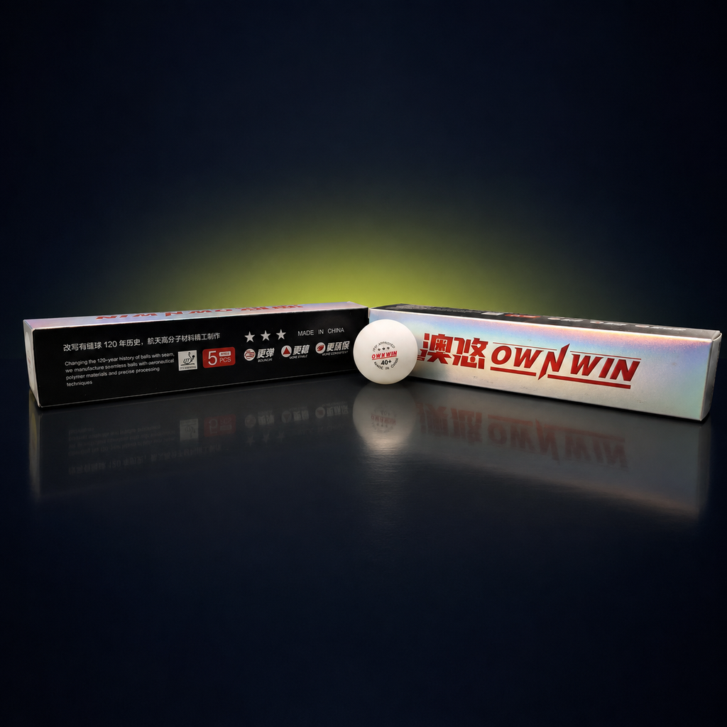 OWNWIN 3-Star Seamless 40+ Table Tennis Balls (Pack of 5)