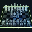 Glass Chess Set – Elegant Frosted & Clear Design