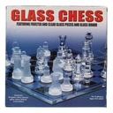 Glass Chess Set – Elegant Frosted & Clear Design