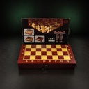 Wooden Chess, Checkers & Backgammon – 3-in-1 Set