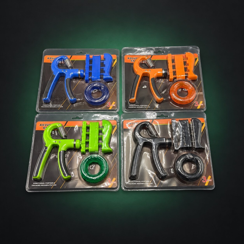 3-Piece Hand Grip Training Set (Green)