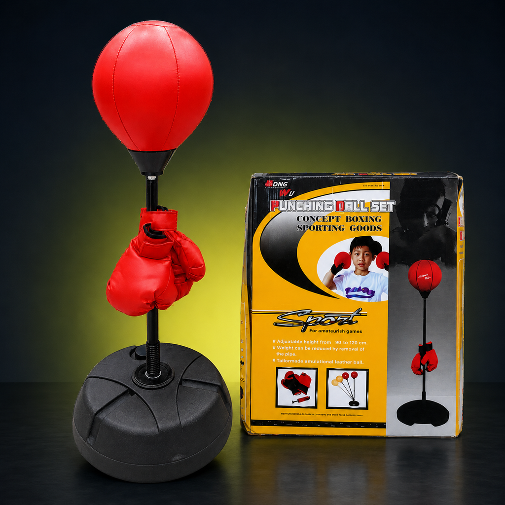 Punching Ball Set with Gloves – Freestanding Boxing Trainer
