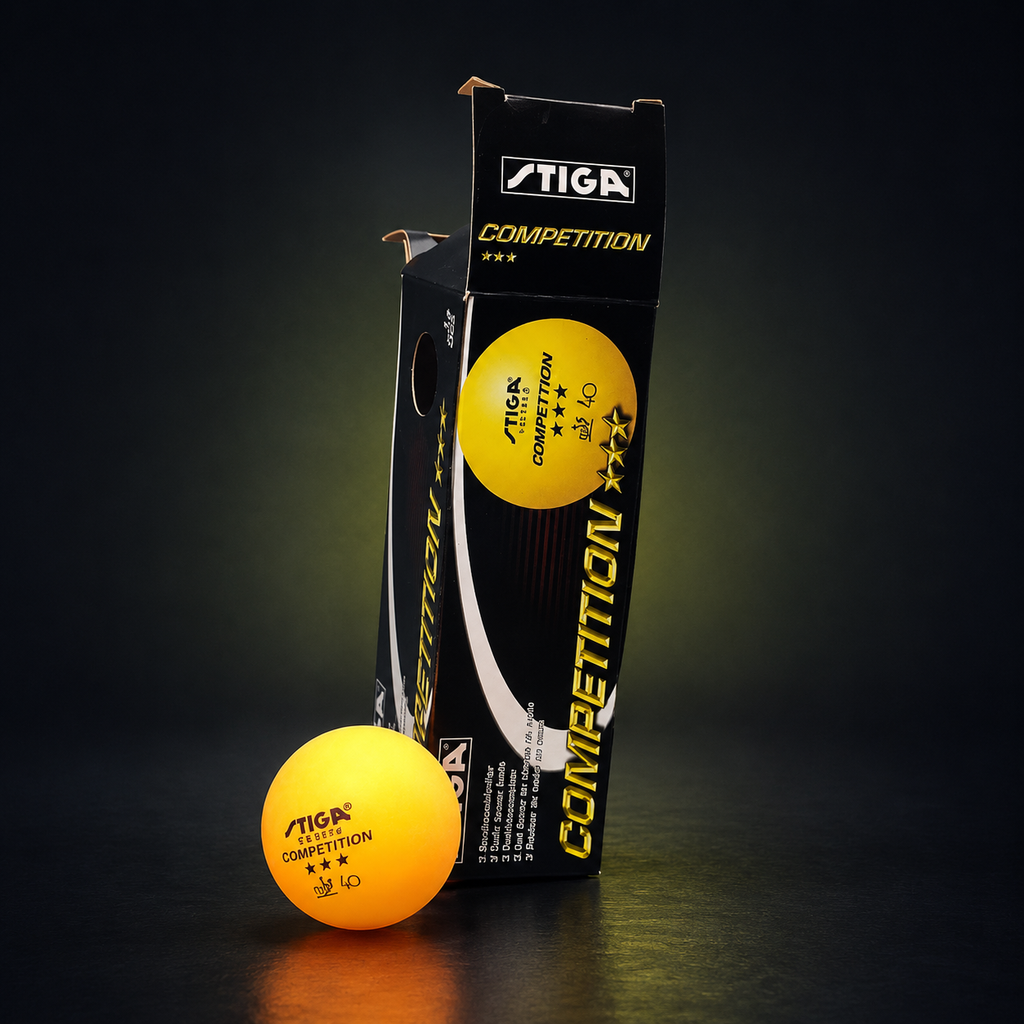 Stiga Competition 3-Star Table Tennis Balls (Pack of 3)